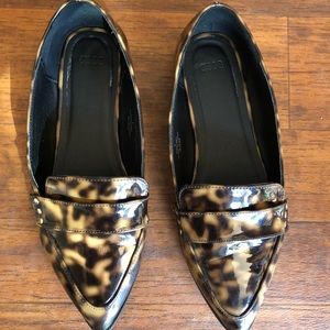 ASOS Womens size 7 leopard print flats GUC